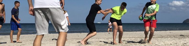 Jugendcamp Prora auf Rügen an der Ostsee - Spiele am Strand 